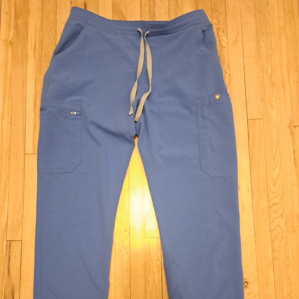 Figs Ceil Blue Scrub Pants Small Petite